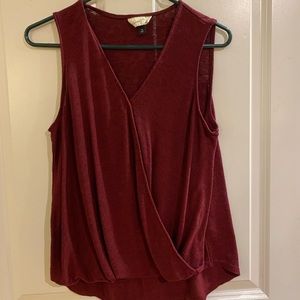 Maroon blousy top